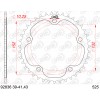 Кит верига и зъбаци MV Agusta 910 Brutale 05-08 15/43/525XHR3-B 110L