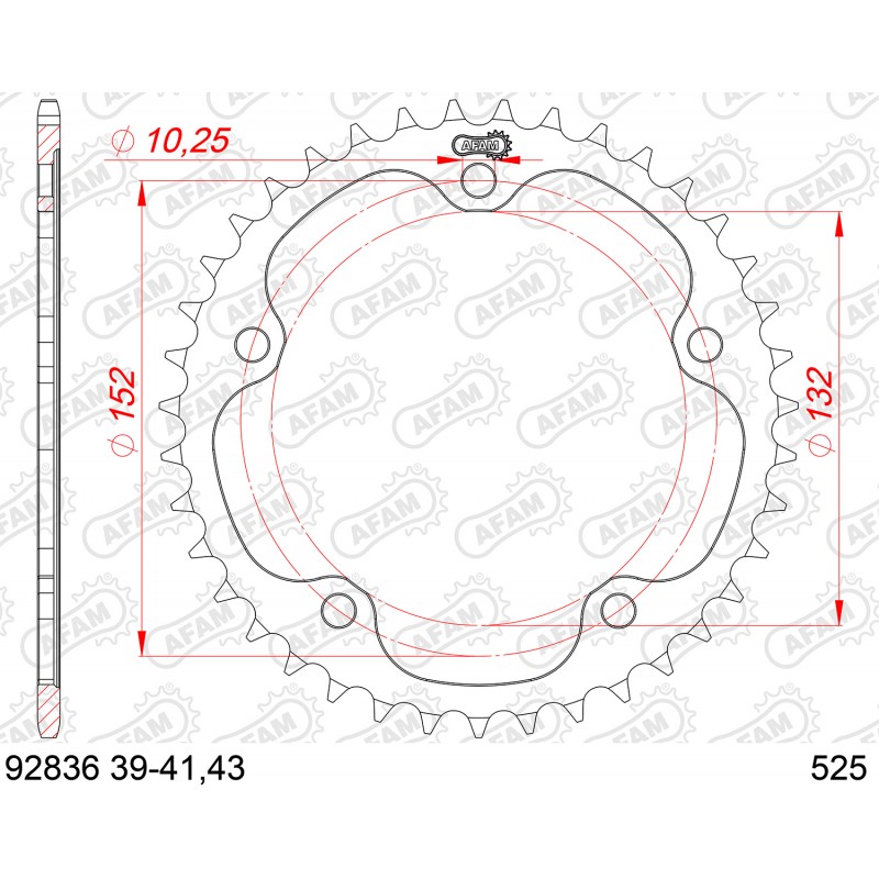 Кит верига и зъбаци MV Agusta 910 Brutale 05-08 15/43/525XHR3-B 110L