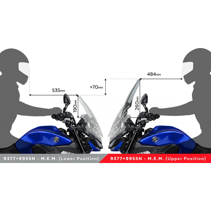 Механизъм за регулиране позицията на слюдата ръчен Yamaha MT-09 17-20