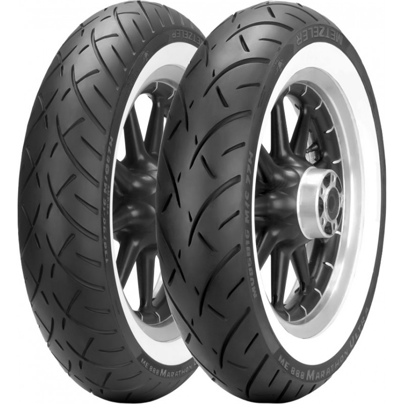 Гума Metzeler 130/90-16M/CTL 67H WW ME888F Бял кант