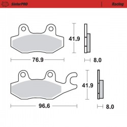 Накладки 092611 предни леви YAMAHA YFZ450R, предени десни YFM700R RAPTOR