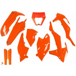 Комплект пластмаси UFO за KTM EXC/EXC-F 17-19 Оранжев FLUO
