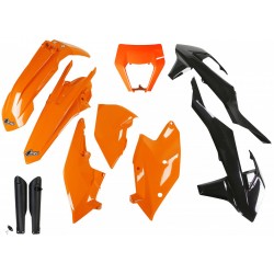 Комплект пластмаси UFO за KTM EXC/EXC-F 17-19 ОЕМ 