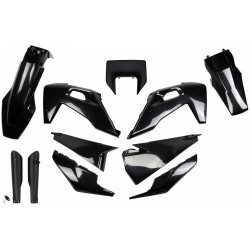 Комплект пластмаси UFO Husqvarna TX 20-22, TE/FE 20-23 Черен 001