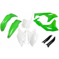 Комплект пластмаси UFO Kawasaki KX250F 18-20 ОЕМ Бял