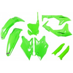 Комплект пластмаси UFO Kawasaki за KX250F 18-20 Зелен