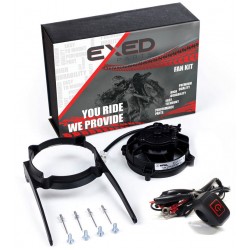 Перка за охлаждане SPAL комплект с Led ON/OFF бутон за KTM EXC 04-16, EXC-F 08-16; Husqvarna TE/FE 14-16