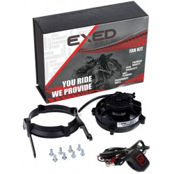 Перка за охлаждане SPAL комплект с Led ON/OFF бутон за KTM EXC/EXC-F 17-23; Husqvarna FE/TE 17-23; Gas Gas EC/EC-F 21-23