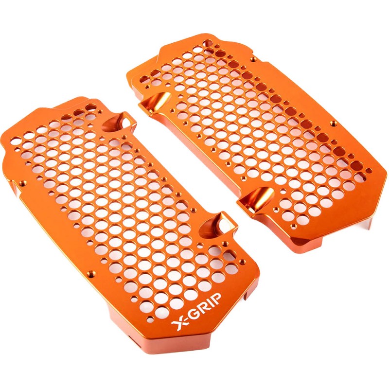 Предпазители за радиатори KTM EXC/EXC-F 24-26, SX/SX-F 23-26; HUSQVARNA FE/TE 24-26, FC/TC 23-26; GAS GAS EC/MC 24-26 ОРАНЖЕВ