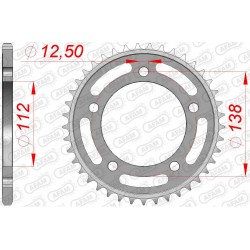 Заден Стоманен Зъбак 38 ЗЪБА/ 520 HONDA 750X-ADV 17-24, CB/CBR500 13-21, NC700 12-14, NC 750 14-24