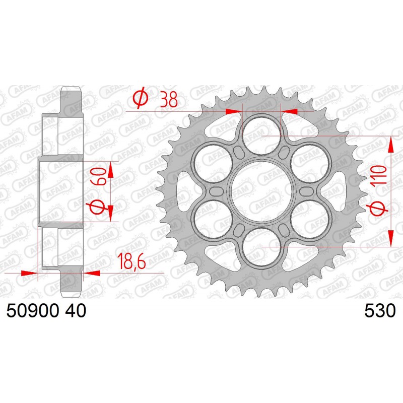 Кит верига и зъбаци Ducati Multistrada 1200 10-17 15/40/A530XHR2-G 108L