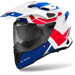 Каска Commander 2 Reveal Blue Red Gloss
