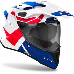 Каска Commander 2 Reveal Blue Red Gloss