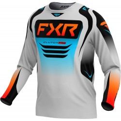 Тениска Clutch Pro MX25 Grey Sky Orange