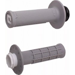 Дръжки за 50 сс мотоциклети Micro-X Half-Waffle Lock-On Grey Soft