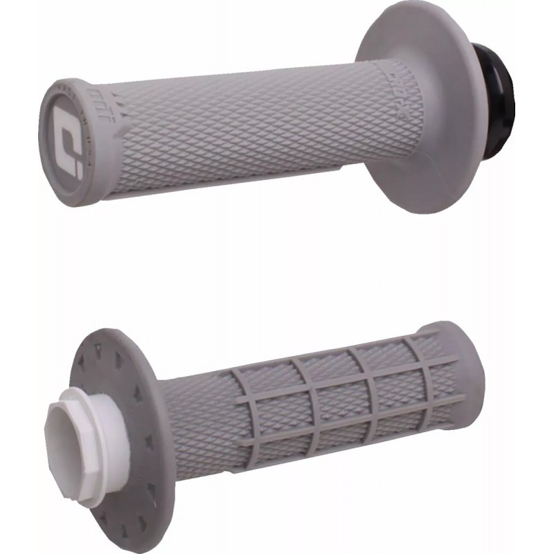 Дръжки за 50 сс мотоциклети Micro-X Half-Waffle Lock-On Grey Soft
