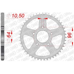 Заден Стоманен Зъбак 37 Зъба/ 520 Honda CBF250 04-06