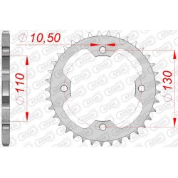 Заден Стоманен Зъбак 38 Зъба/ 520 Kawasaki KFX450R 08-14