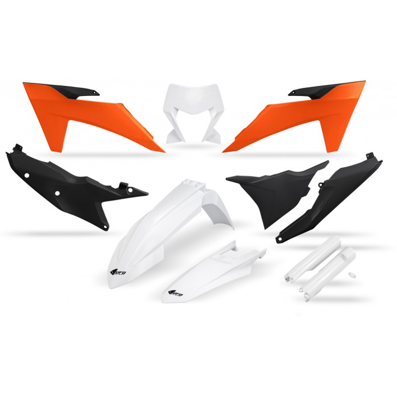 Комплект пластмаси KTM EXC-F250-501 24-25, EXC150/250 24-25, EXC300 24-25 БЯЛ