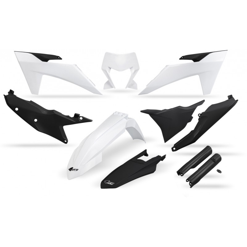 Комплект пластмаси KTM EXC-F250-501 24-25, EXC150/250 24-25, EXC300 24-25 БЯЛ
