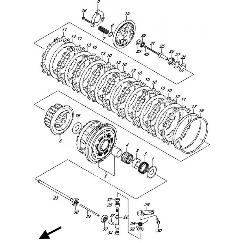 Съединител кит OEM Suzuki GSX-R1000 17-25