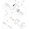 Гайка предна ос KTM SX/SX-F 15-27, EXC/EXC-F 15-27