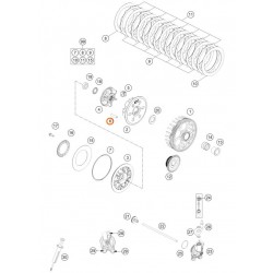 Втулка съединител OEM KTM 250/300EXC 17-27, 250-500EXC-F 17-27, 250SX 17-27, 300SX 23-27