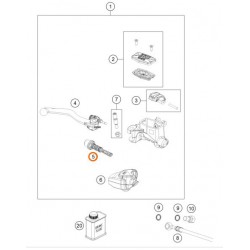 Ремонтен комплект предна спирачна помпа Braktec OEM Husqvarna FE/TE 22-24; Gas Gas EC/EC-F 21-25, MC 24-25