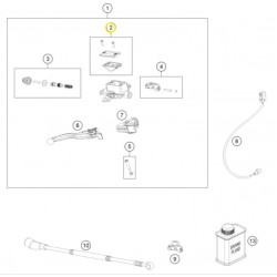 Капак помпа спирачка Magura OEM Husqvarna FE 18-21, FC 2018, TE250/300 18-21