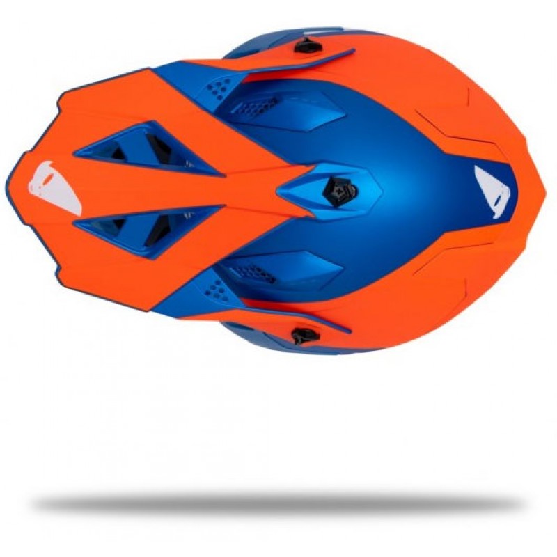 Каска Intrepid Blue/Orange Matt