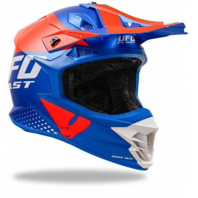 Каска Intrepid Blue/Orange Matt