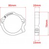 Протектор за фланеца на ауспуха KTM EXC250/300 17-27, SX250 17-27; HUSQVARNA TE250/300 17-27, TC250 17-27 ЧЕРВЕН