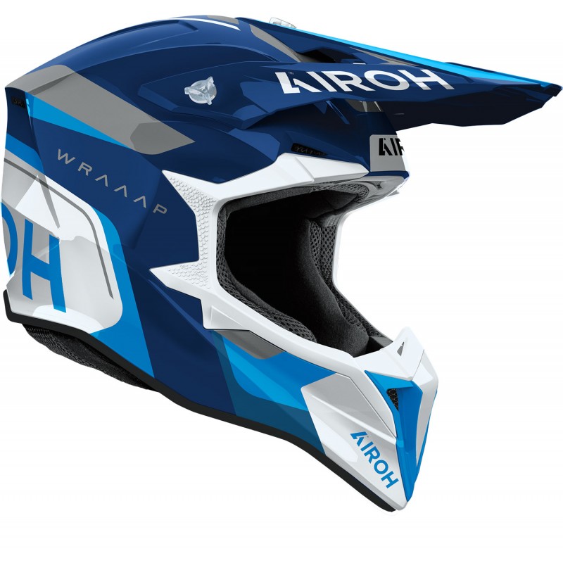 Каска Wraaap Conquer Blue Gloss