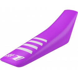 Калъф за седалка универсален RIBBED лилав бял