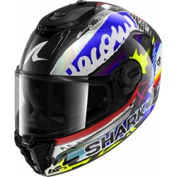 Каска Spartan RS Carbon Streetrush Blue Chrom