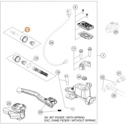 Ремонтен комплект ръчка предна спирачка KTM OEM EXC/EXC-F 14-27
