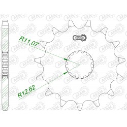Преден зъбак 15 Зъба/ 520 Royal Enfield Bullet 350 23-24, Classic 350 22-23, Hunter 350 22-24, Meteor 350 21-24