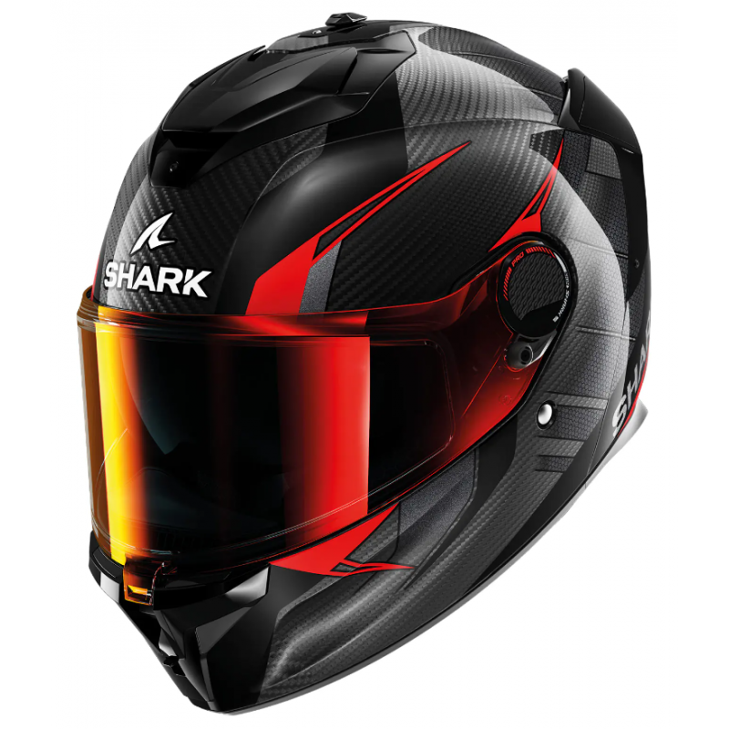 Каска SPARTAN GT PRO KULTRAM CARBON black/red