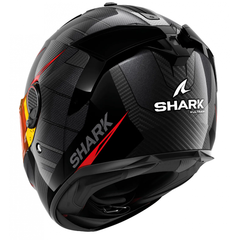 Каска SPARTAN GT PRO KULTRAM CARBON black/red