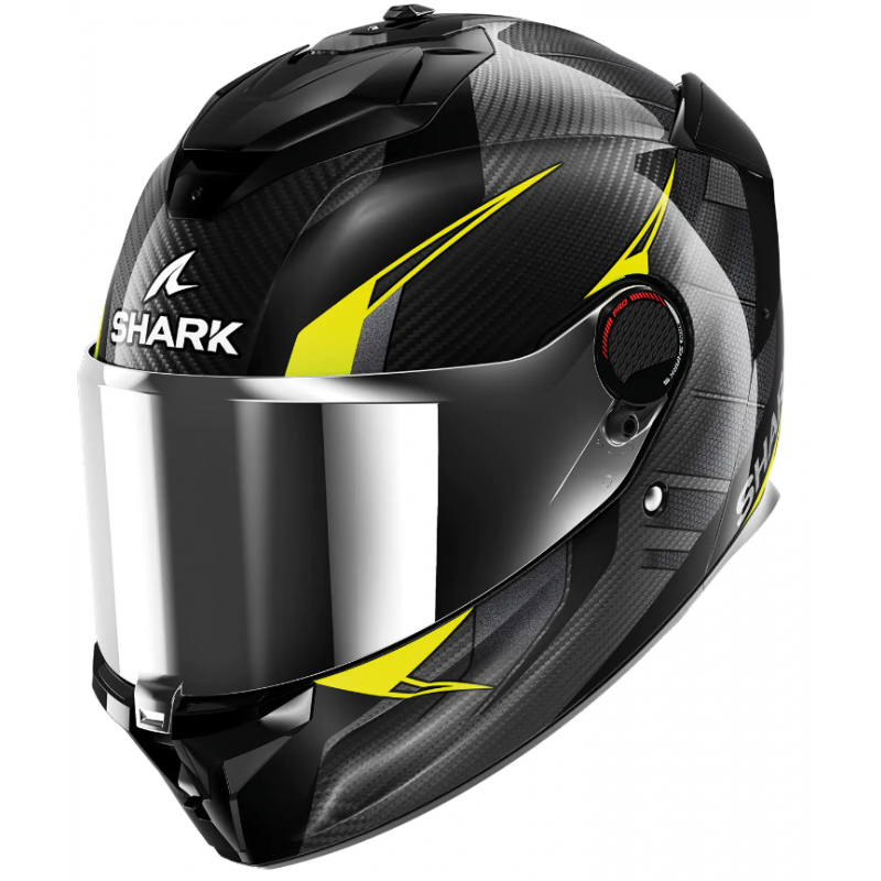Каска SPARTAN GT PRO KULTRAM CARBON black/yellow