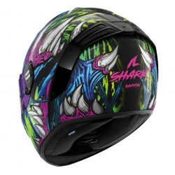 Каска SPARTAN RS SHAYTAN BLACK GREEN PURPLE