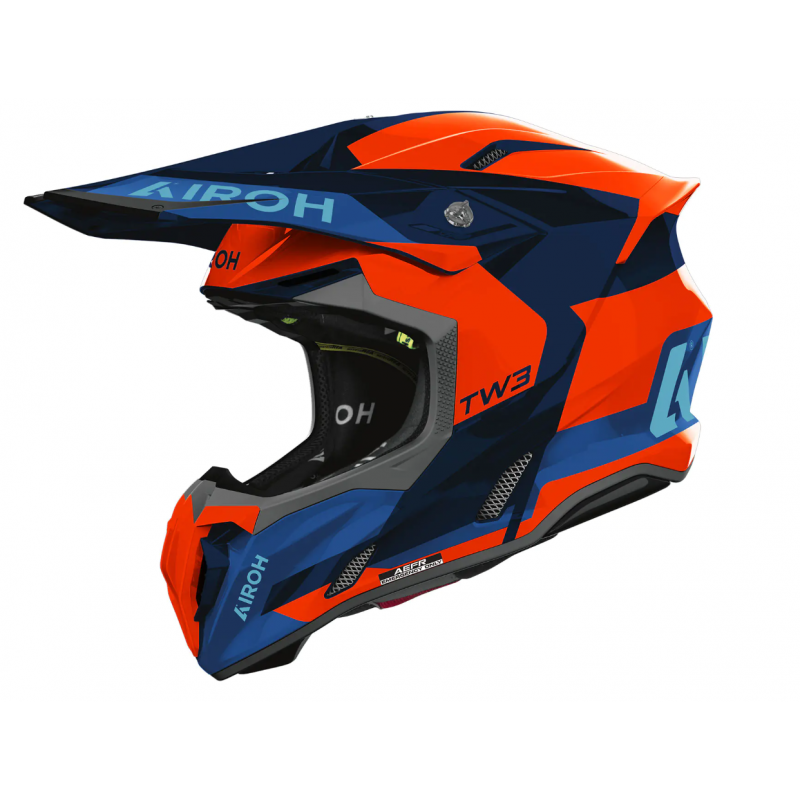 Каска TWIST 3 FANCY ORANGE/BLUE GLOSS
