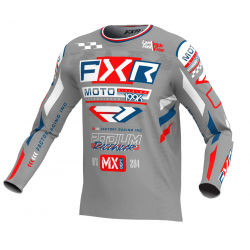 Тениска PODIUM GLADIATOR MX25 GREY WHITE RED