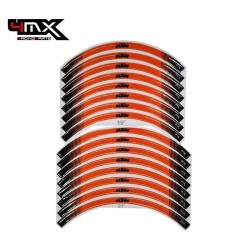 Стикери за предна + задна джанта 4MX KTM оранжев