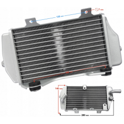 Ляв радиатор за Barton NXT300