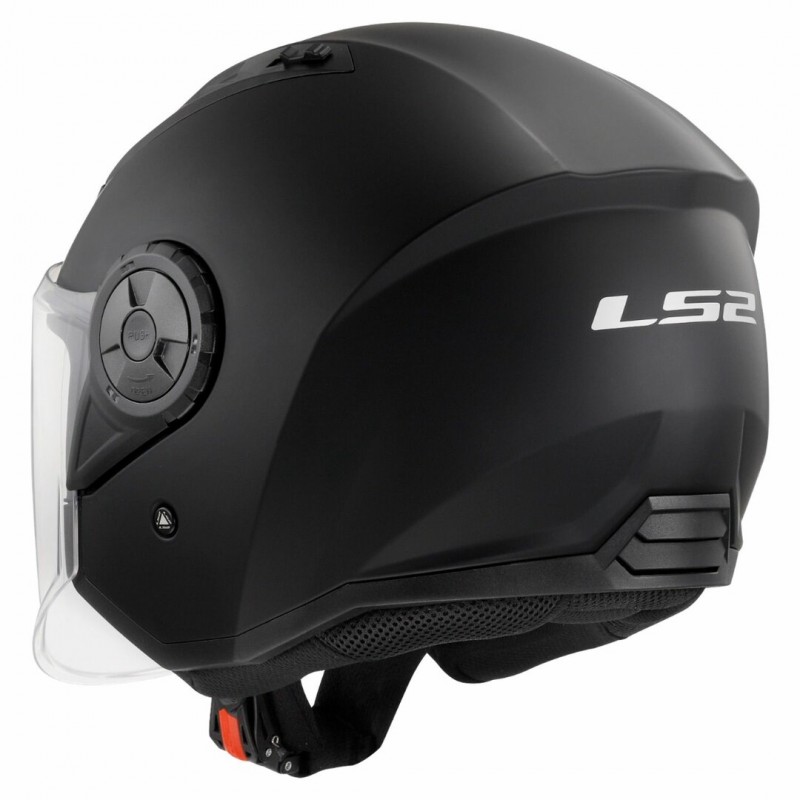Скутер каска LS2 OF616 AIRFLOW II SOLID BLACK MATT