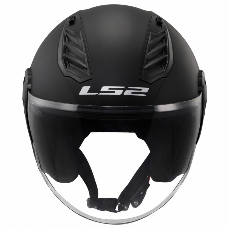 Скутер каска LS2 OF616 AIRFLOW II SOLID BLACK MATT