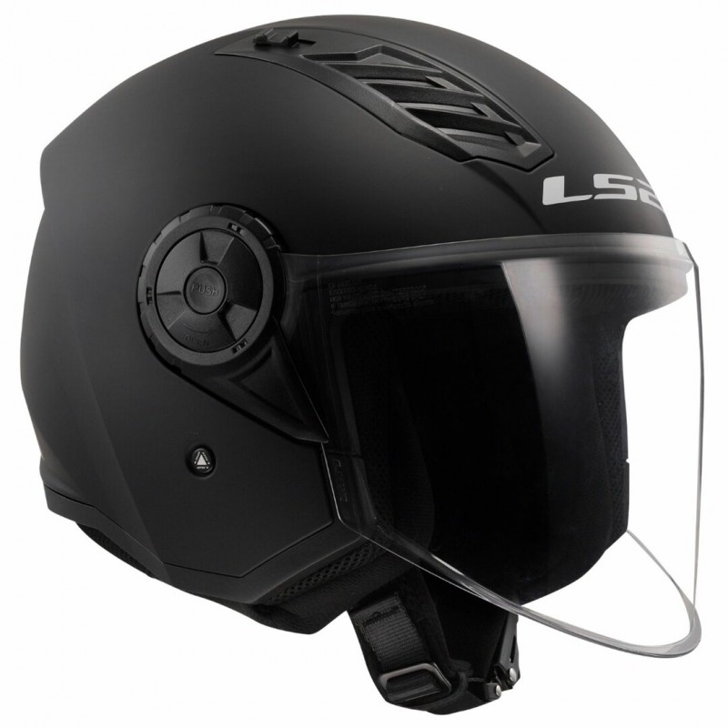 Скутер каска LS2 OF616 AIRFLOW II SOLID BLACK MATT
