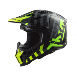 Каска LS2 MX703 C X-FORCE BARRIER H-V YELLOW GREEN-06 M