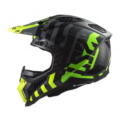Каска LS2 MX703 C X-FORCE BARRIER H-V YELLOW GREEN-06 M